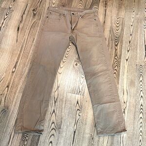 Men’s Levi’s 505 khaki jeans 34x34